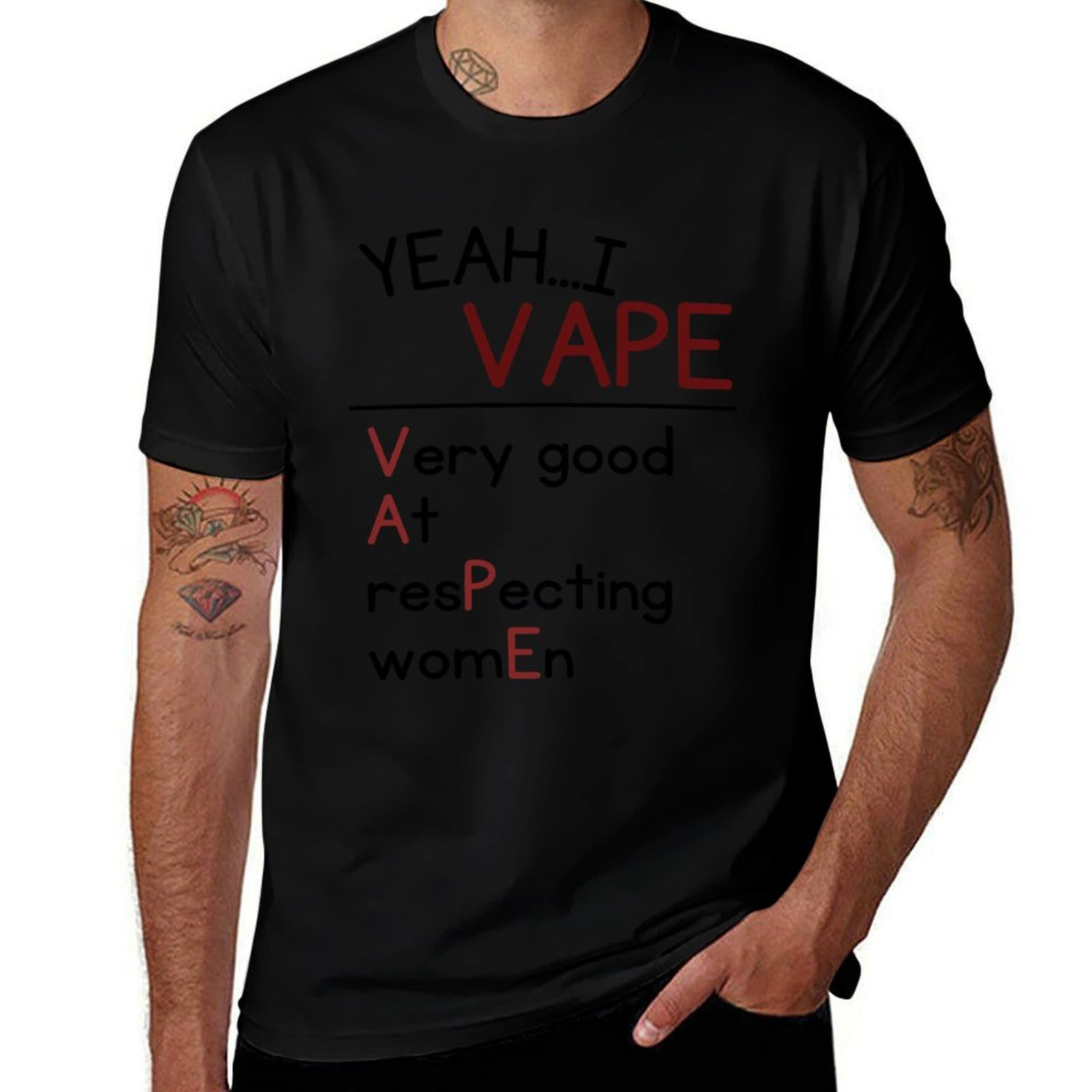 네, 저는 여성을 존중하는 데 아주 능숙합니다. 티셔츠 - Vaping Goods 리뷰 및 가격